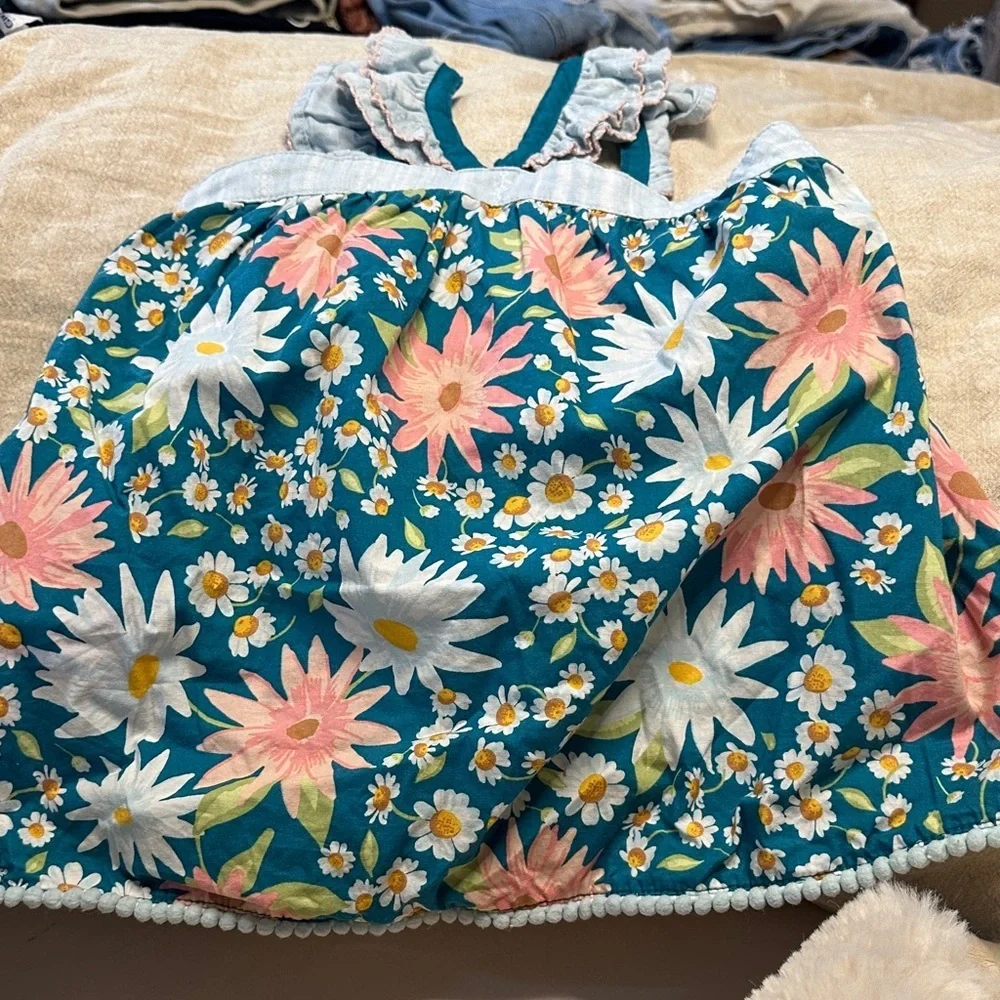 Matilda Jane Teal and Pink Floral Kids Set